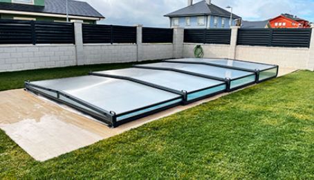 cubiertas para piscinas planas