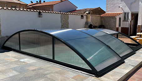 cubiertas móviles para piscinas modelo Teide