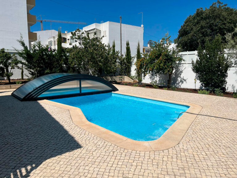 cubierta para piscinas en Faro Portugal