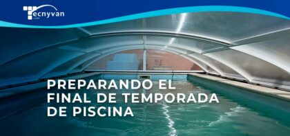 preparando el final de temporada de piscina